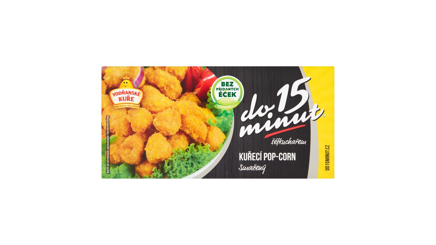 Vodňanské Kuře Do 15 minut Kuřecí pop-corn smažený 300g