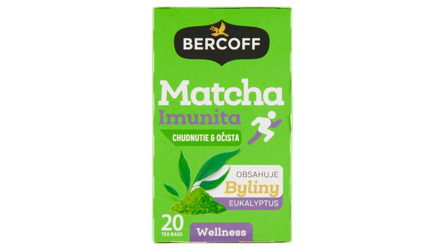 Bercoff Wellness Matcha imunita bylinný čaj 20 x 1,75g (35g)