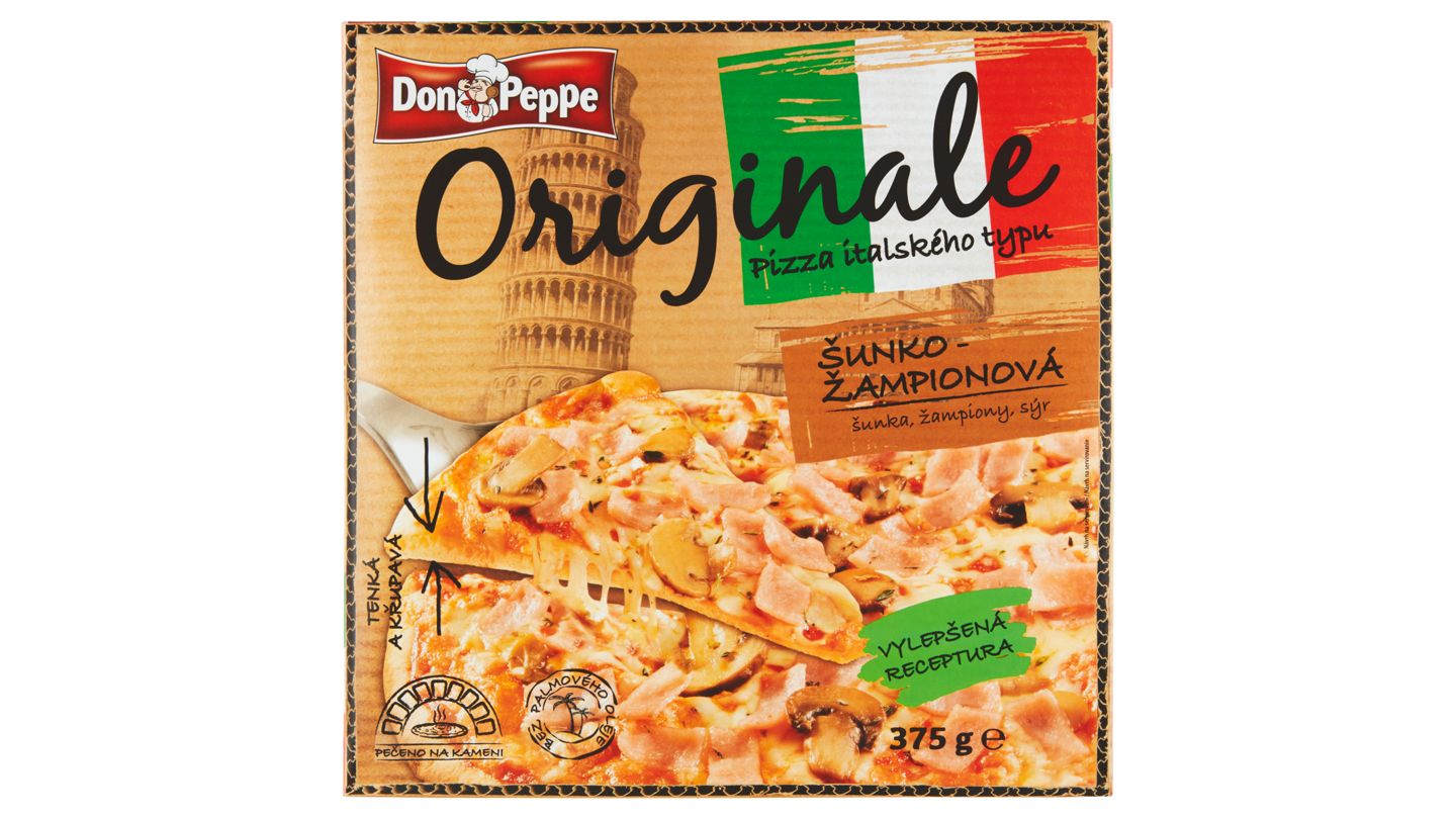 Don Peppe Originale pizza Šunka a žampiony 375g