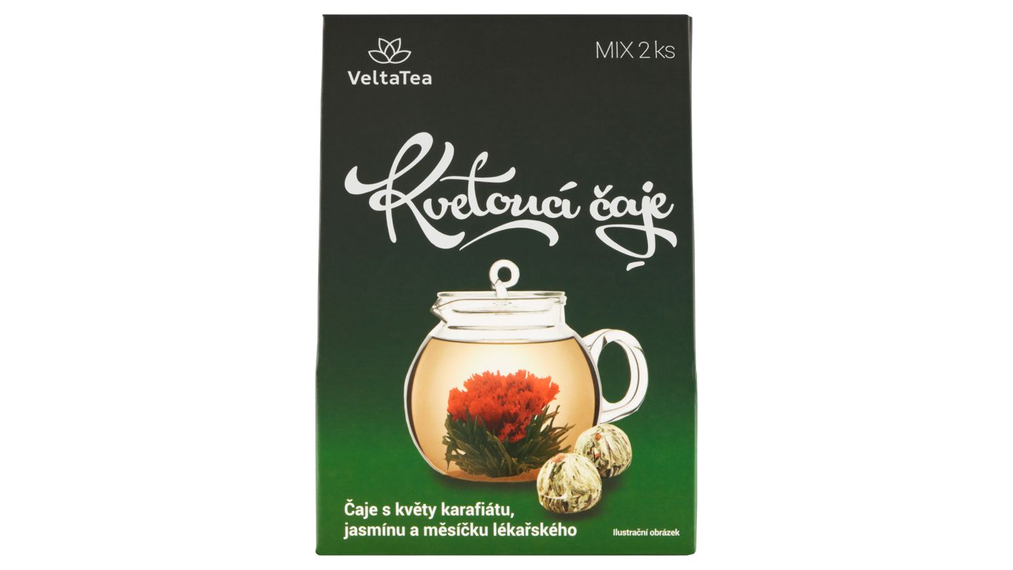 VeltaTea Kvetoucí čaje s květy karafiátu, jasmínu a měsíčku lékařského 2 x 6g (12g)