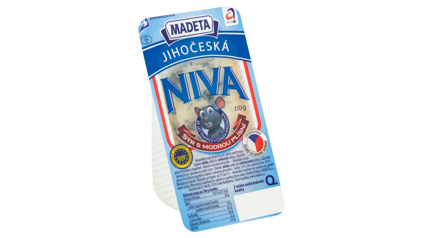 Madeta Jihočeská niva sýr s modrou plísní 110g