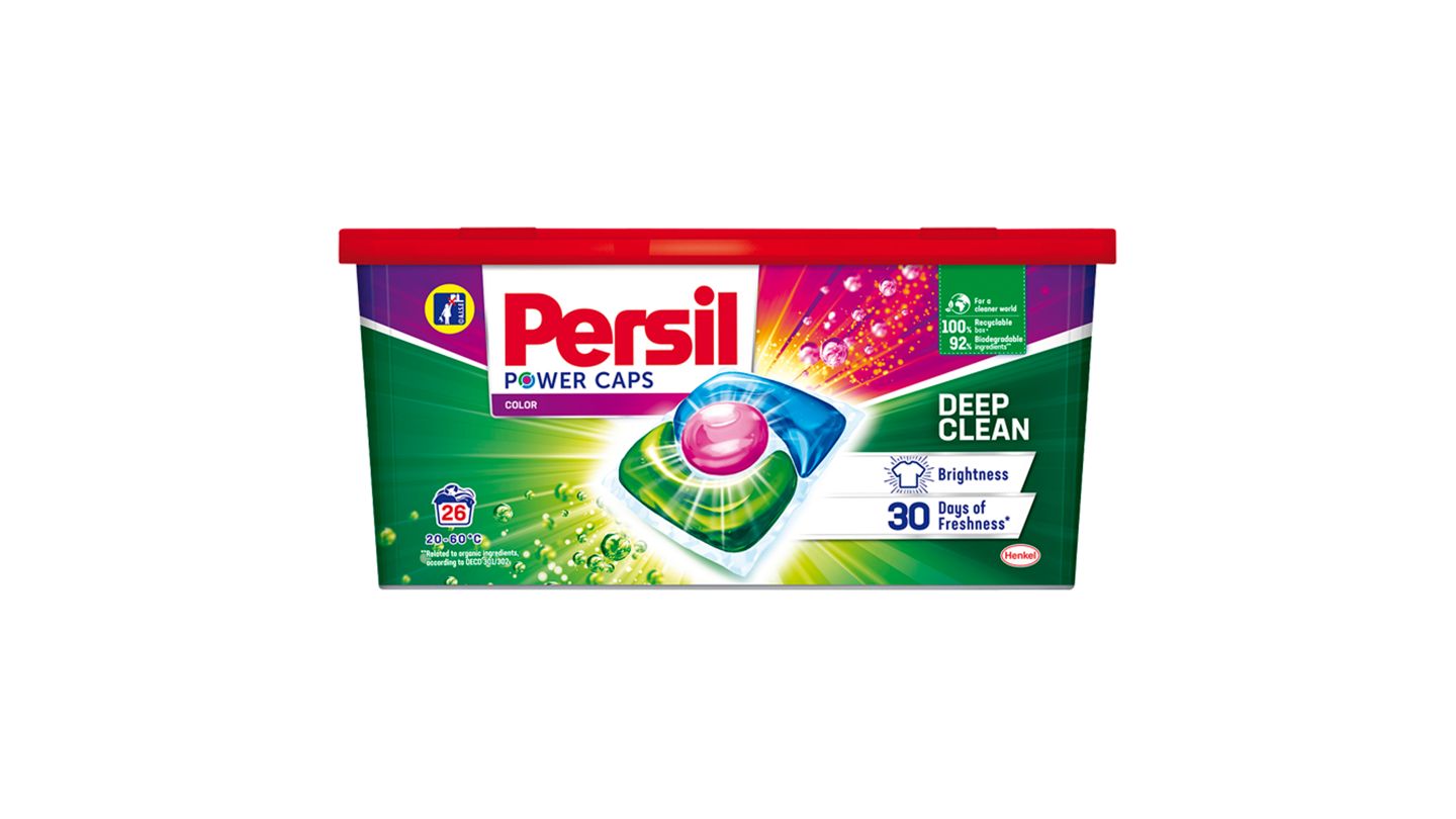 Persil Power Caps Deep Clean Color koncentrovaný předdávkovaný prací prostředek 26 praní 364g
