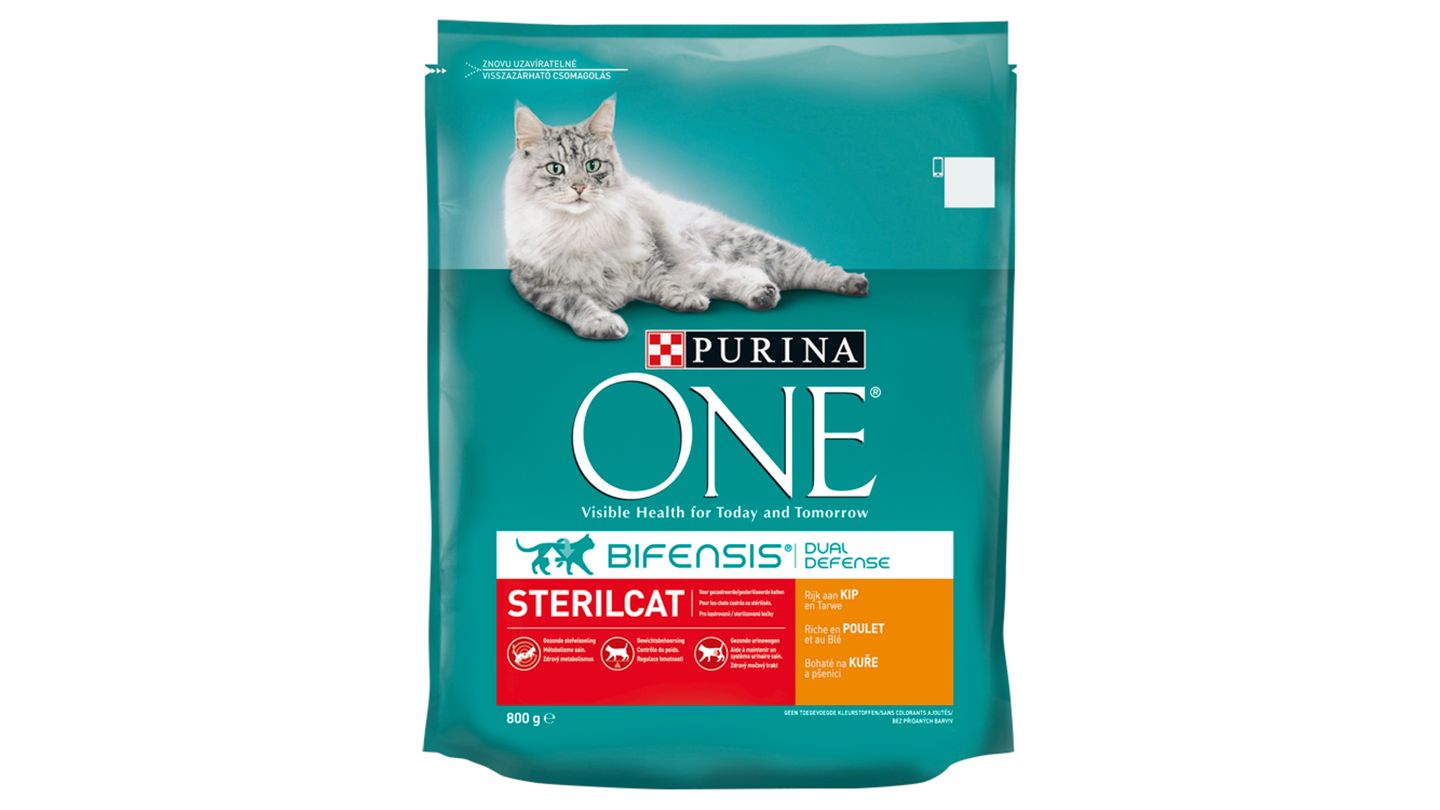 Purina ONE Sterilcat bohaté na kuře a pšenici 800g