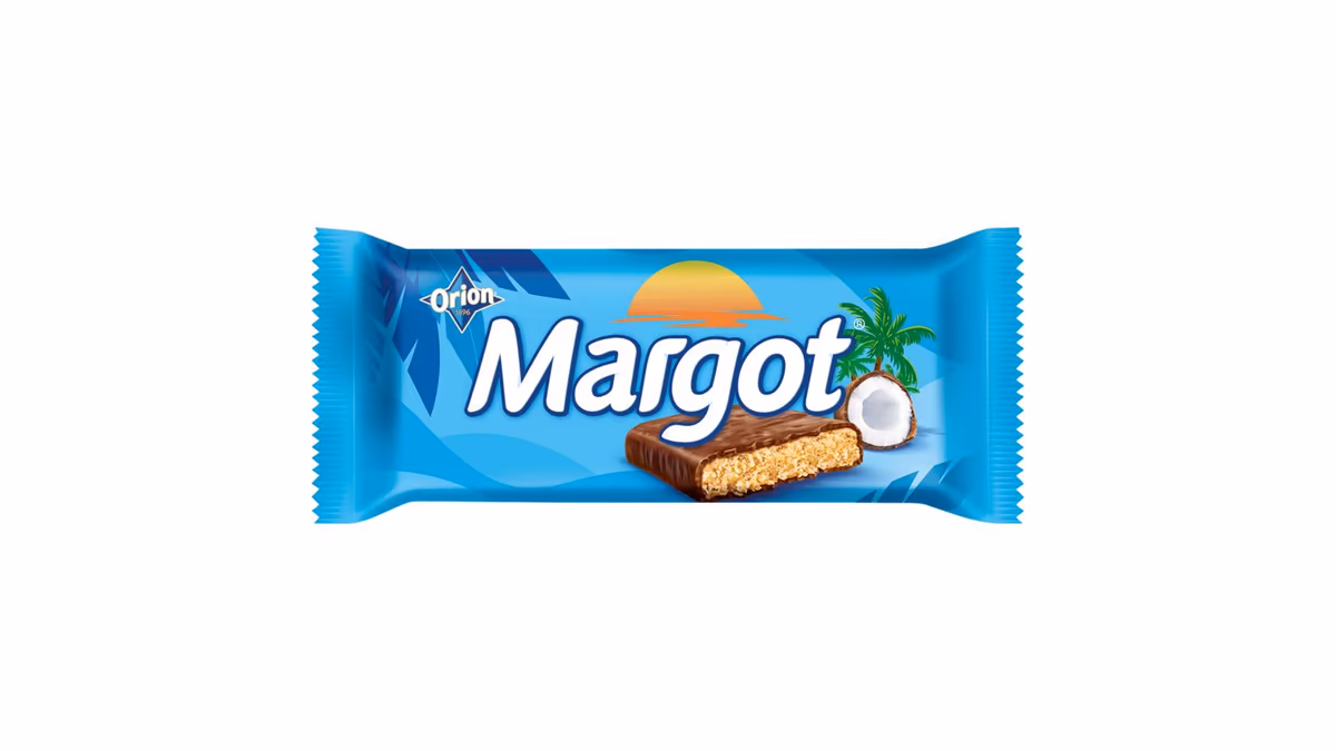 ORION Margot sójová tyčinka s kokosem v kakaové polevě 90g