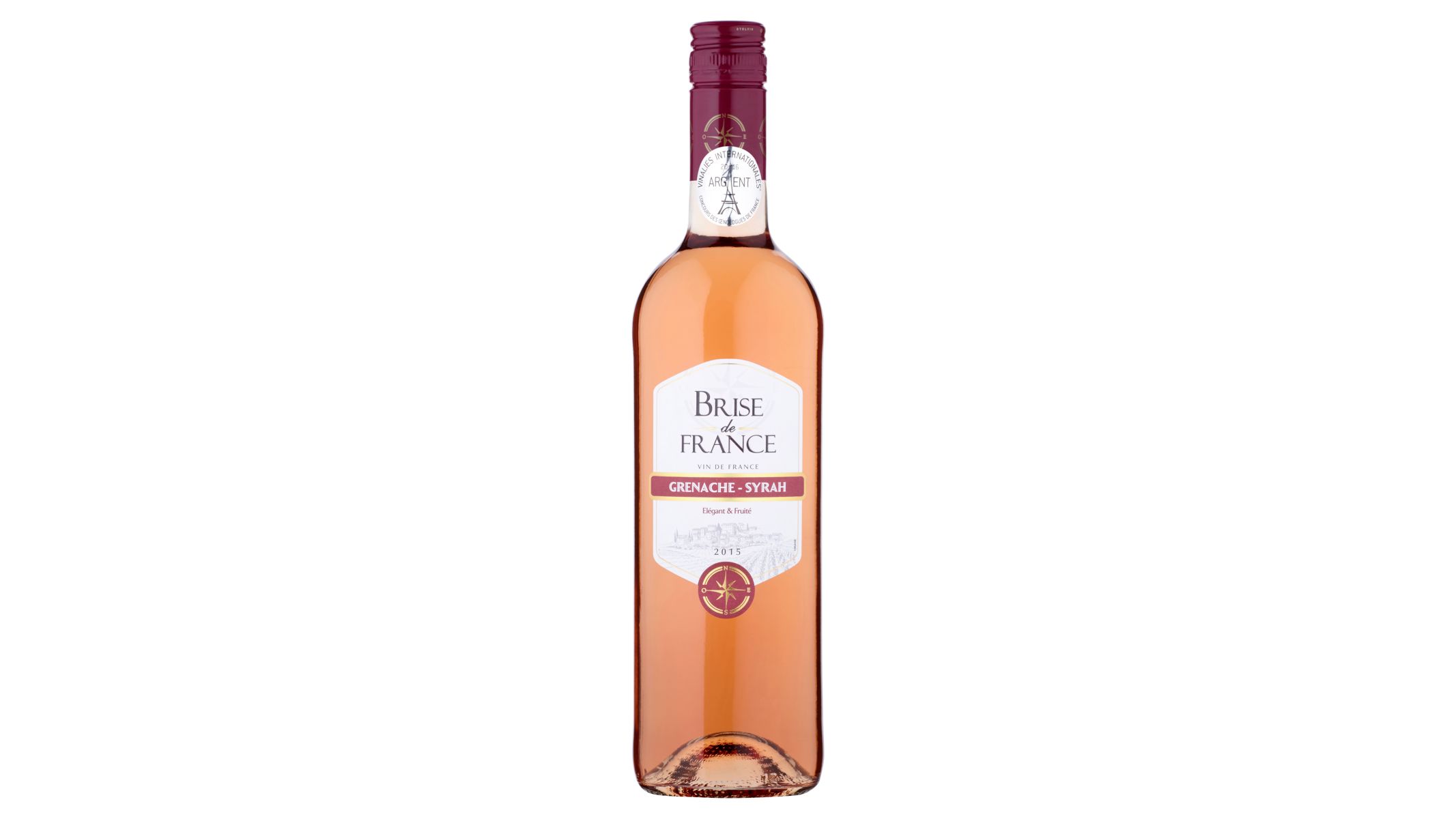 Brise de France Grenache Syrah růžové víno suché 750ml 12,5%