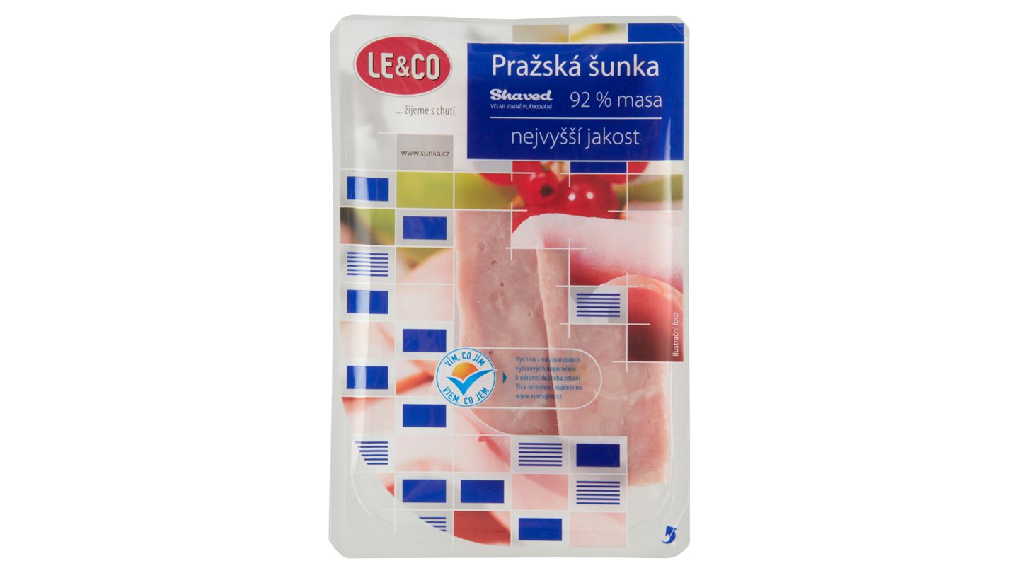 Le & Co Shaved Pražská šunka nejvyšší jakosti 100g