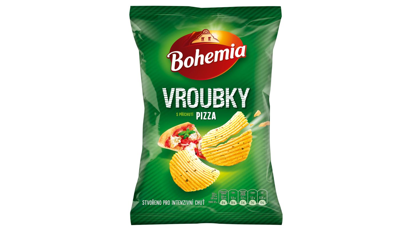 Bohemia Vroubky s příchutí pizza 55g