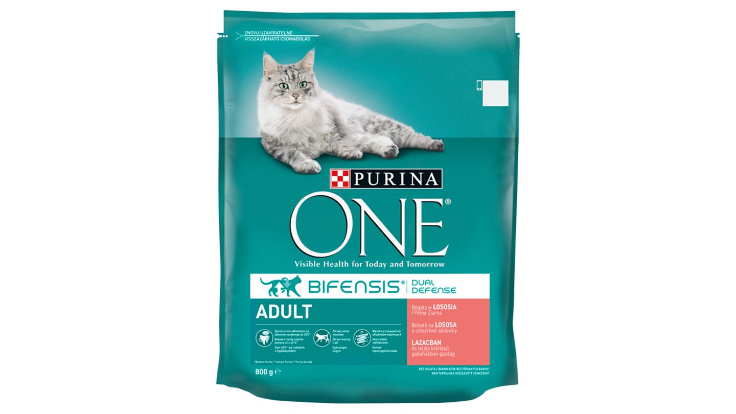 Purina ONE Adult bohaté na lososa a celozrnné obiloviny 800g