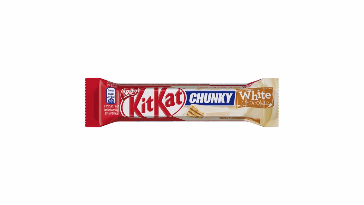 KITKAT CHUNKY White čokoládová tyčinka s oplatkou v bílé čokoládě 40g