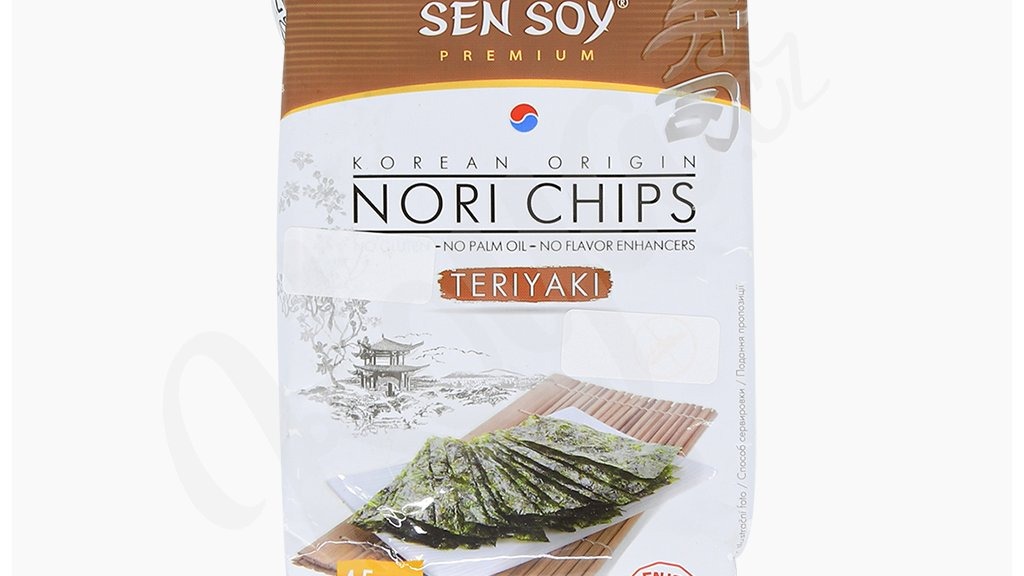 SEN SOY chipsy mořské řasy s příchutí teriyaki 4,5g