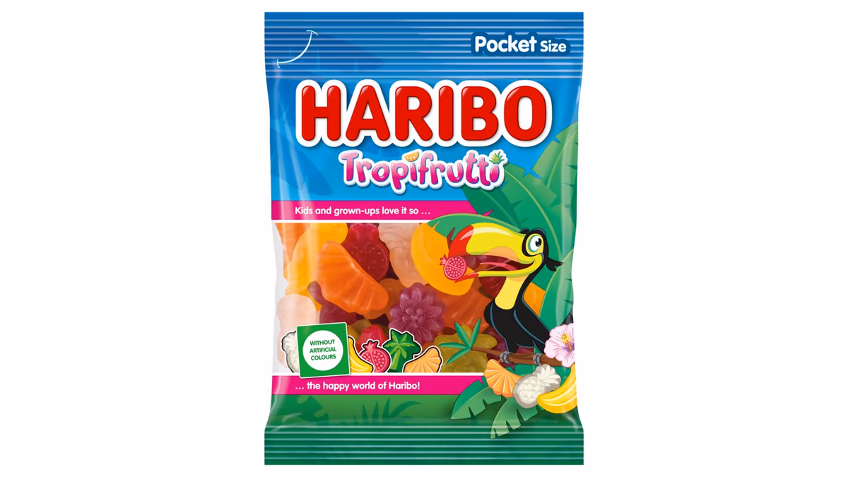 Haribo Tropifrutti želé s ovocnými příchutěmi 100g