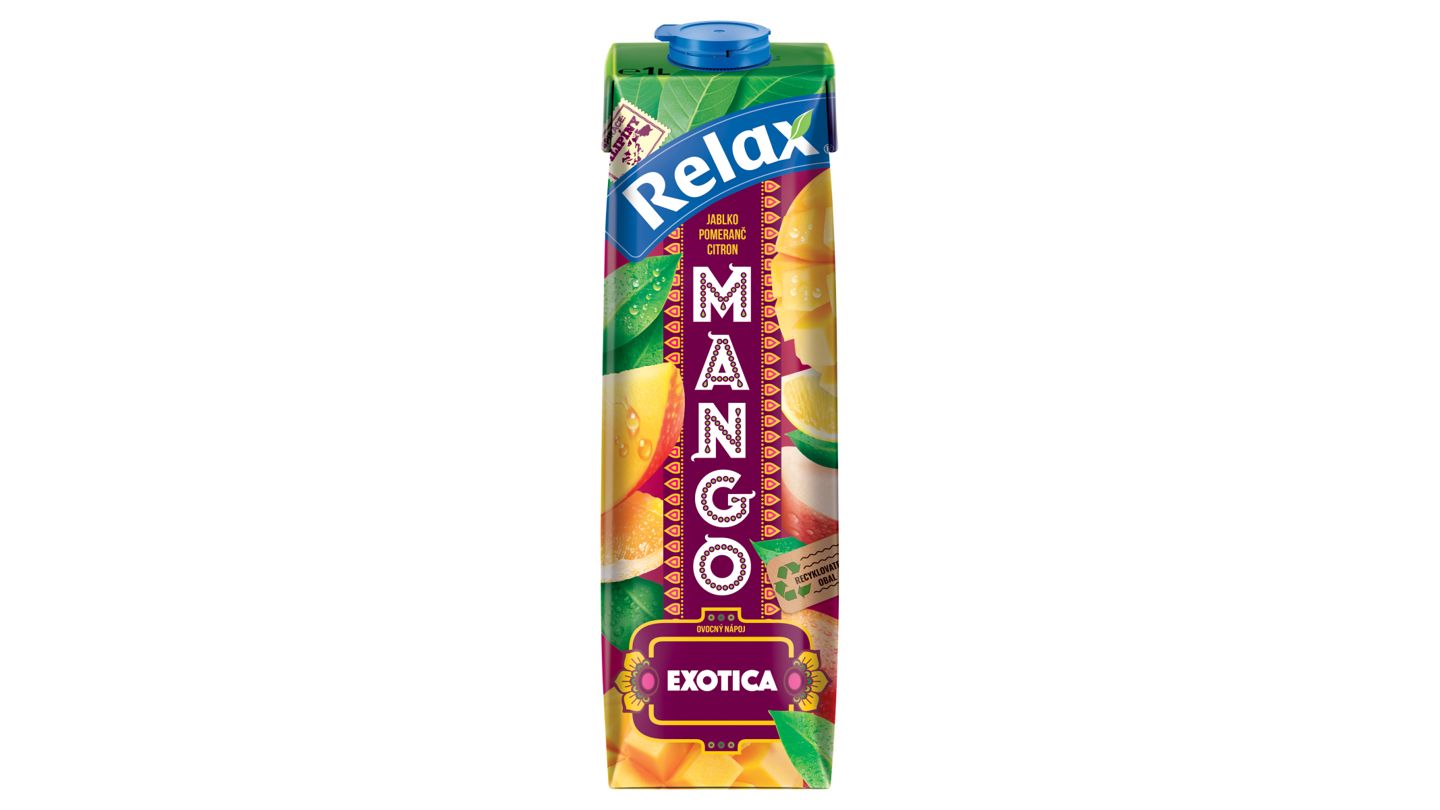 Relax Mango jablko pomeranč citron 1l