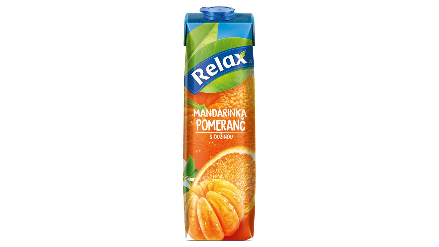 Relax Mandarinka pomeranč s dužninou 1l