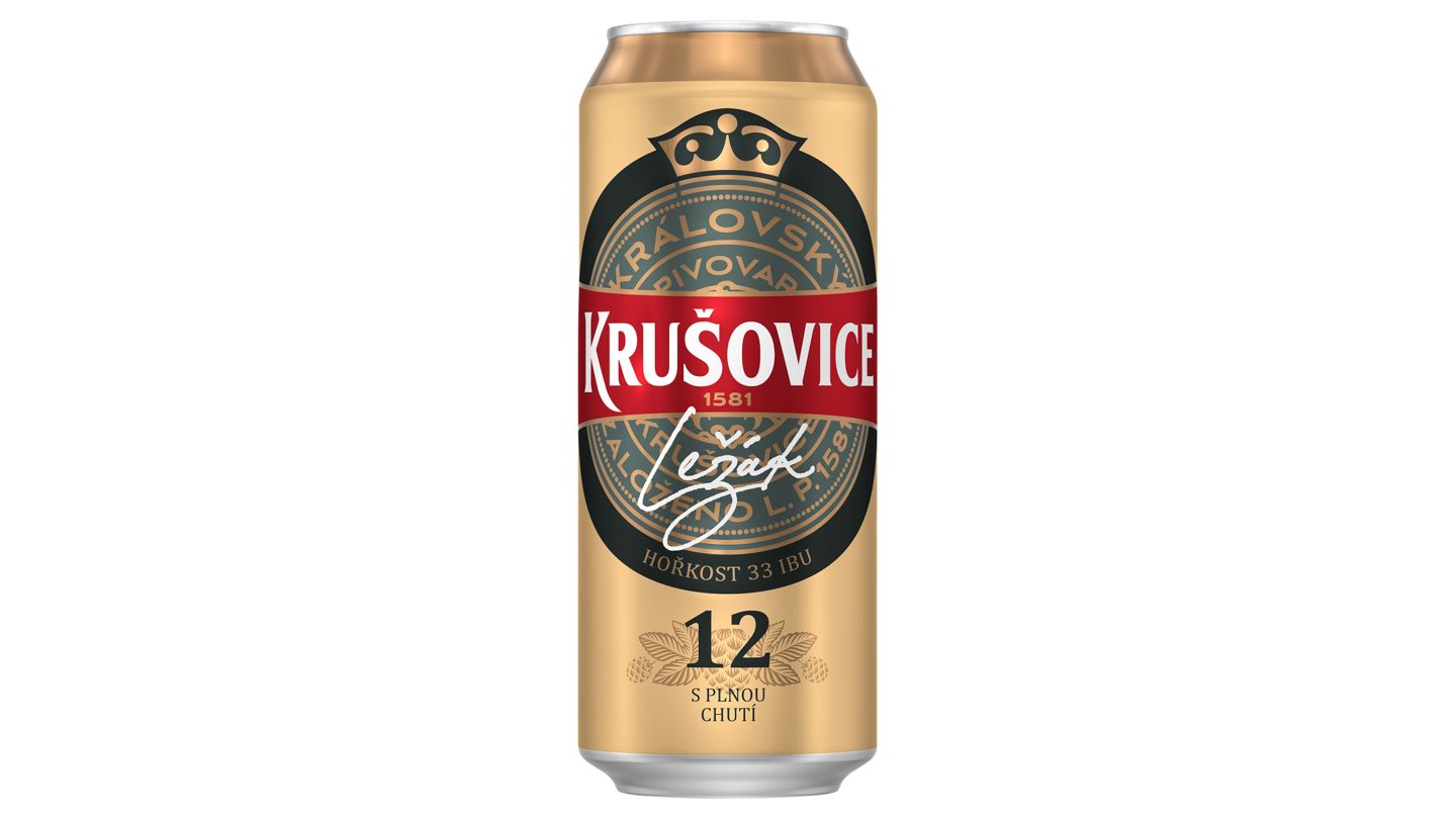 Krušovice 12° 0,5 l plech