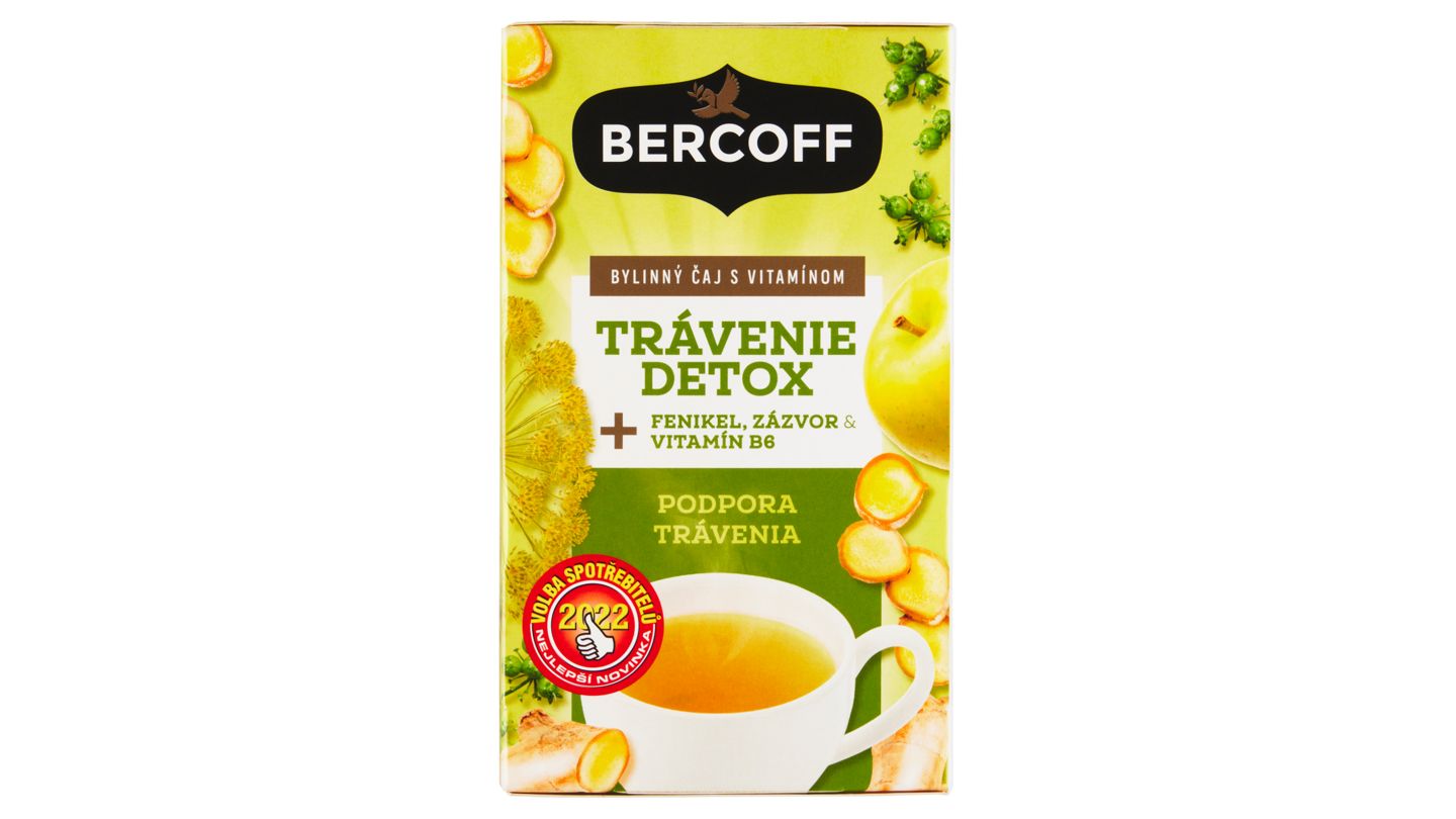Bercoff Trávení a detox bylinný čaj 24 g (16 × 1,5 g)