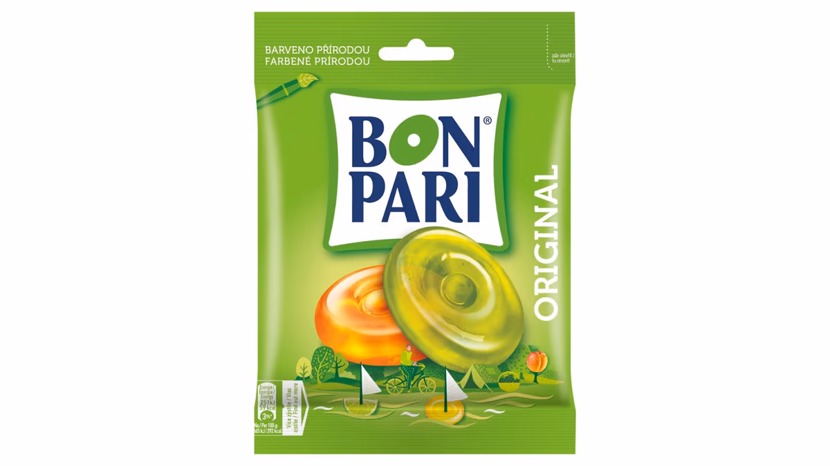 BON PARI Originál bonbóny s ovocnými příchutěmi 90g