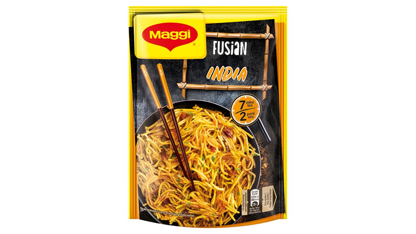 MAGGI Fusian Smažené nudle s chutí India 118g