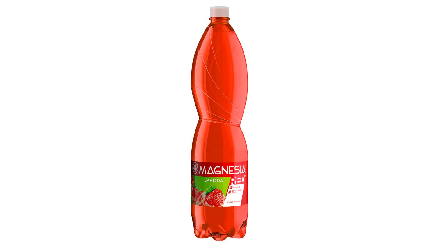 Magnesia Red - jahoda jemně perlivá 1,5 l