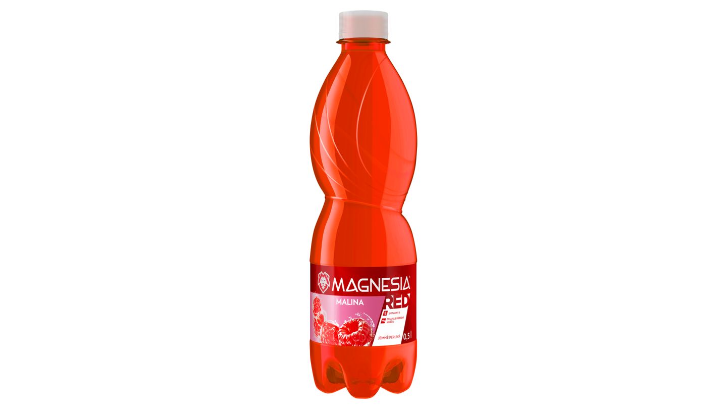 Magnesia Red - malina jemně perlivá 0,5 l