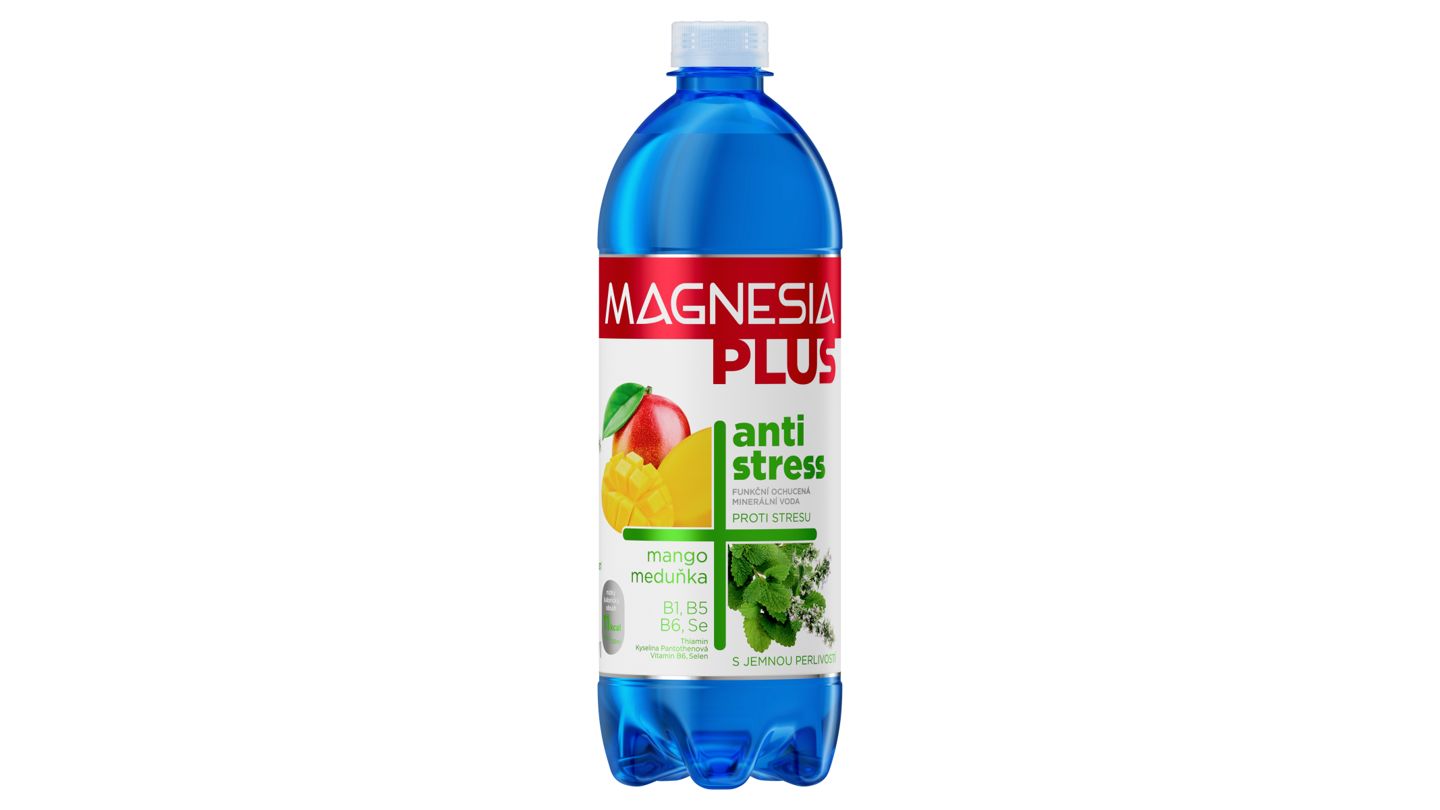 Magnesia Plus antistress mango meduňka 0,7l