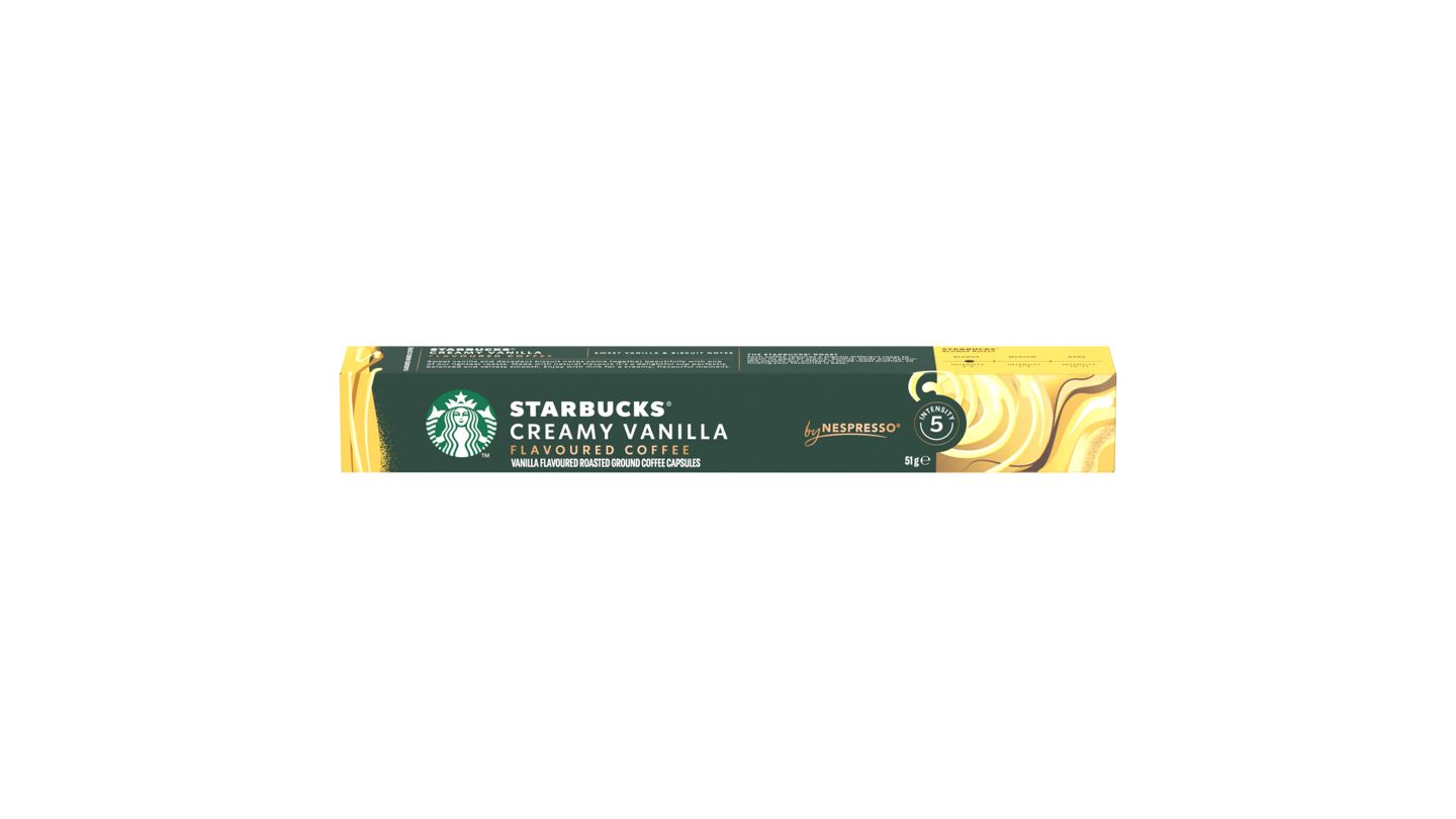 Starbucks by Nespresso Creamy Vanilla Flavoured Coffee, kávové kapsle - 10 kapslí v balení