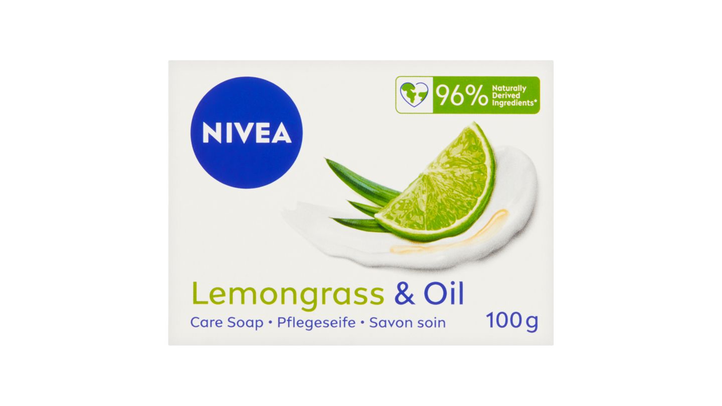 Nivea Lemongrass & Oil pečující krémové mýdlo 100g