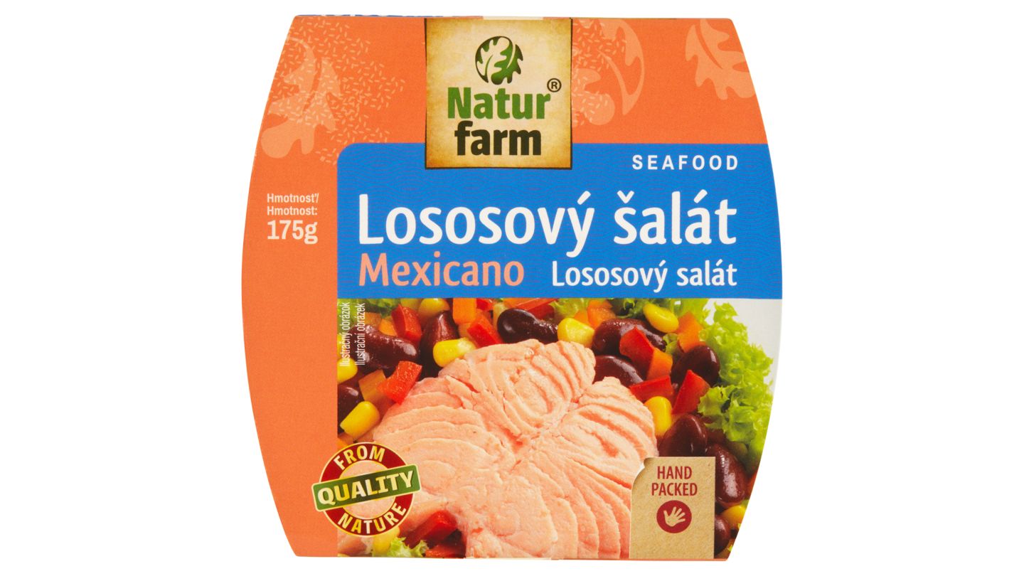 Natur Farm Mexicano lososový salát 175g