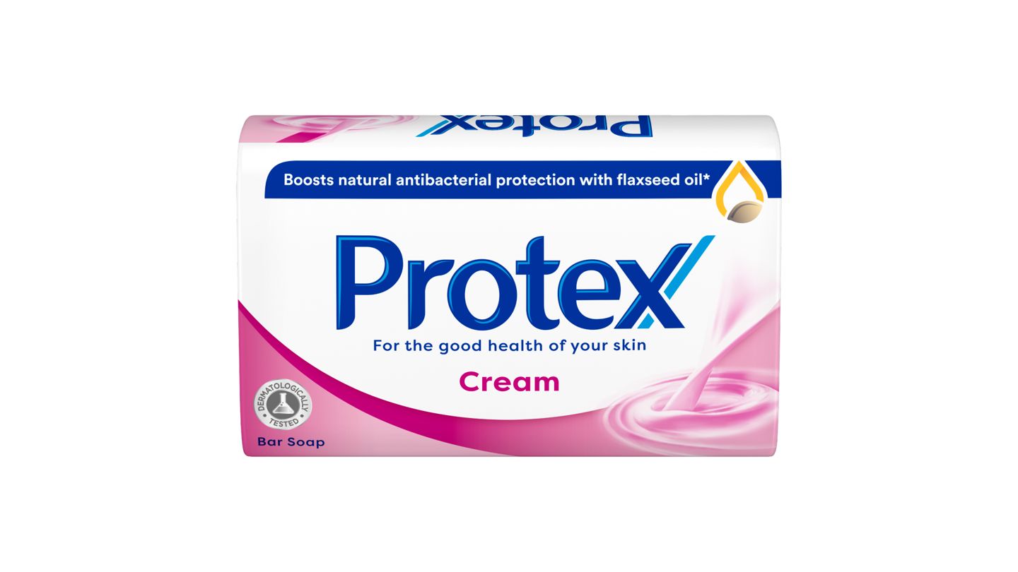 Protex Cream tuhé mýdlo s přirozenou antibakteriální ochranou 90g