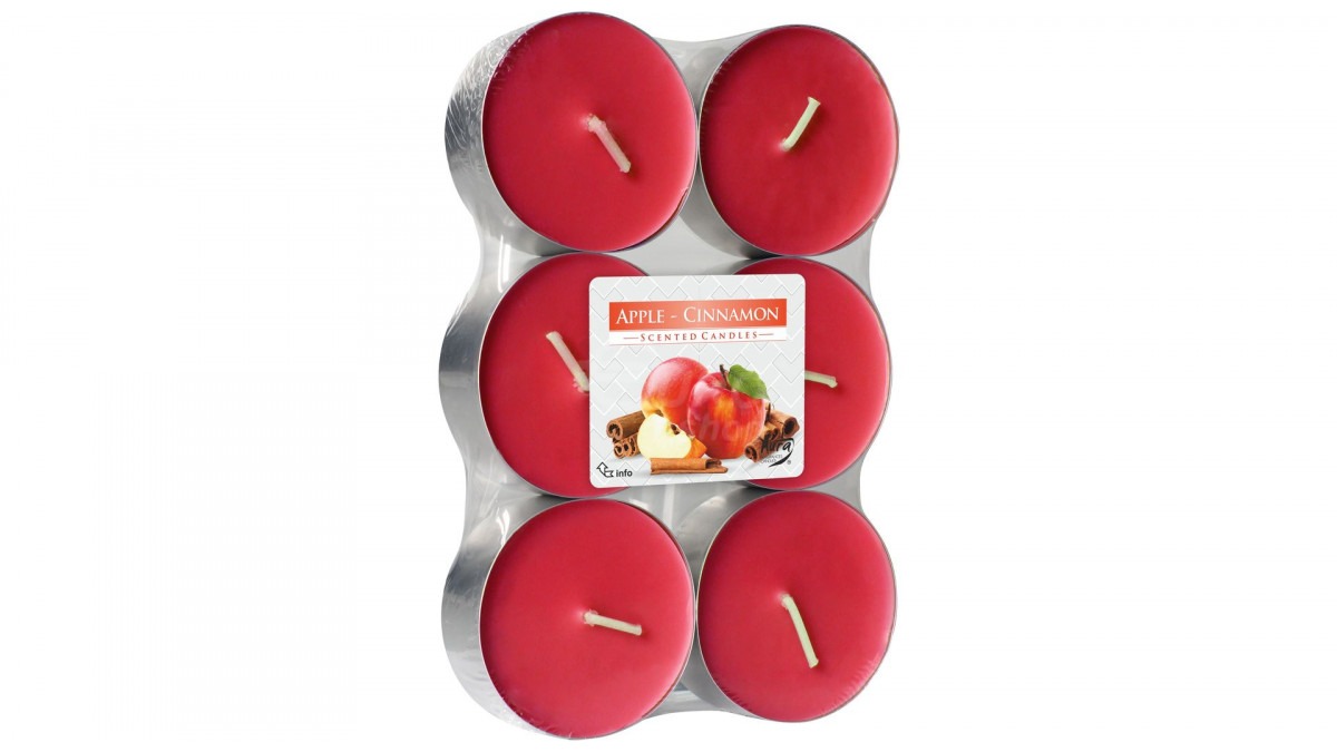 Bispol čajové svíčky Maxi Apple Cinnamon 6ks