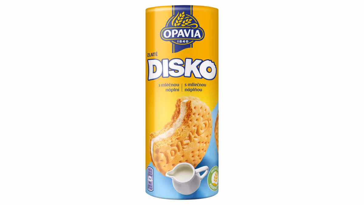 Opavia Disko sušenky mléčná náplň 169g