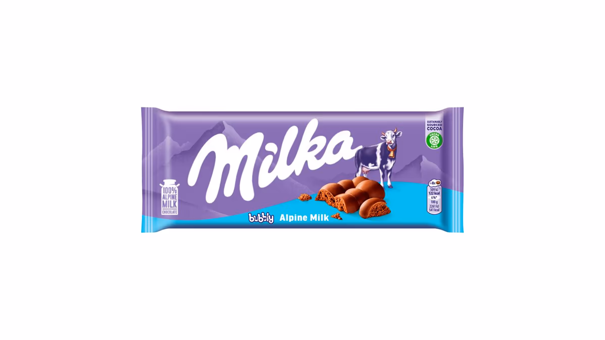 Milka Bubbly Alpine Milk 90g