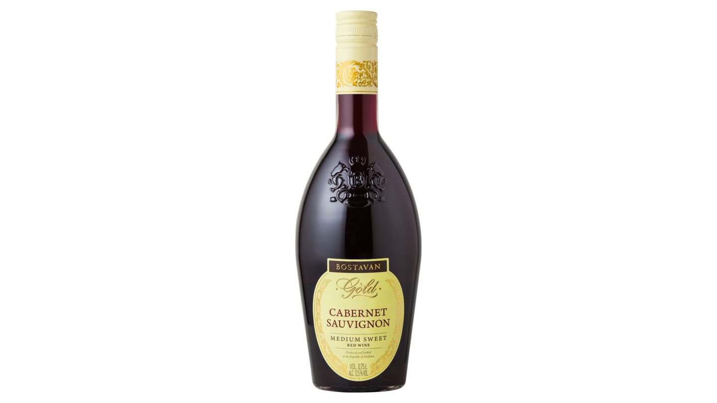Bostavan Gold Cabernet polosladké červené víno 750ml 12,5%
