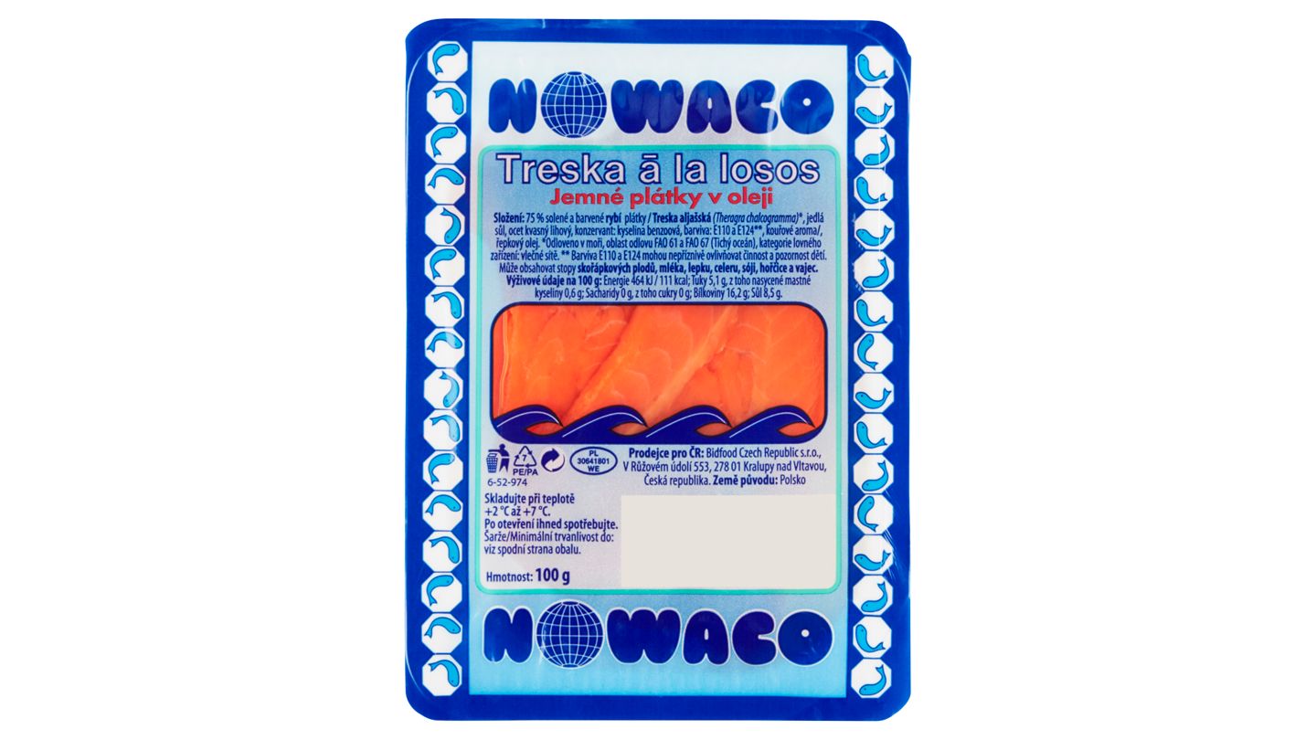 Nowaco Treska á la losos 100g