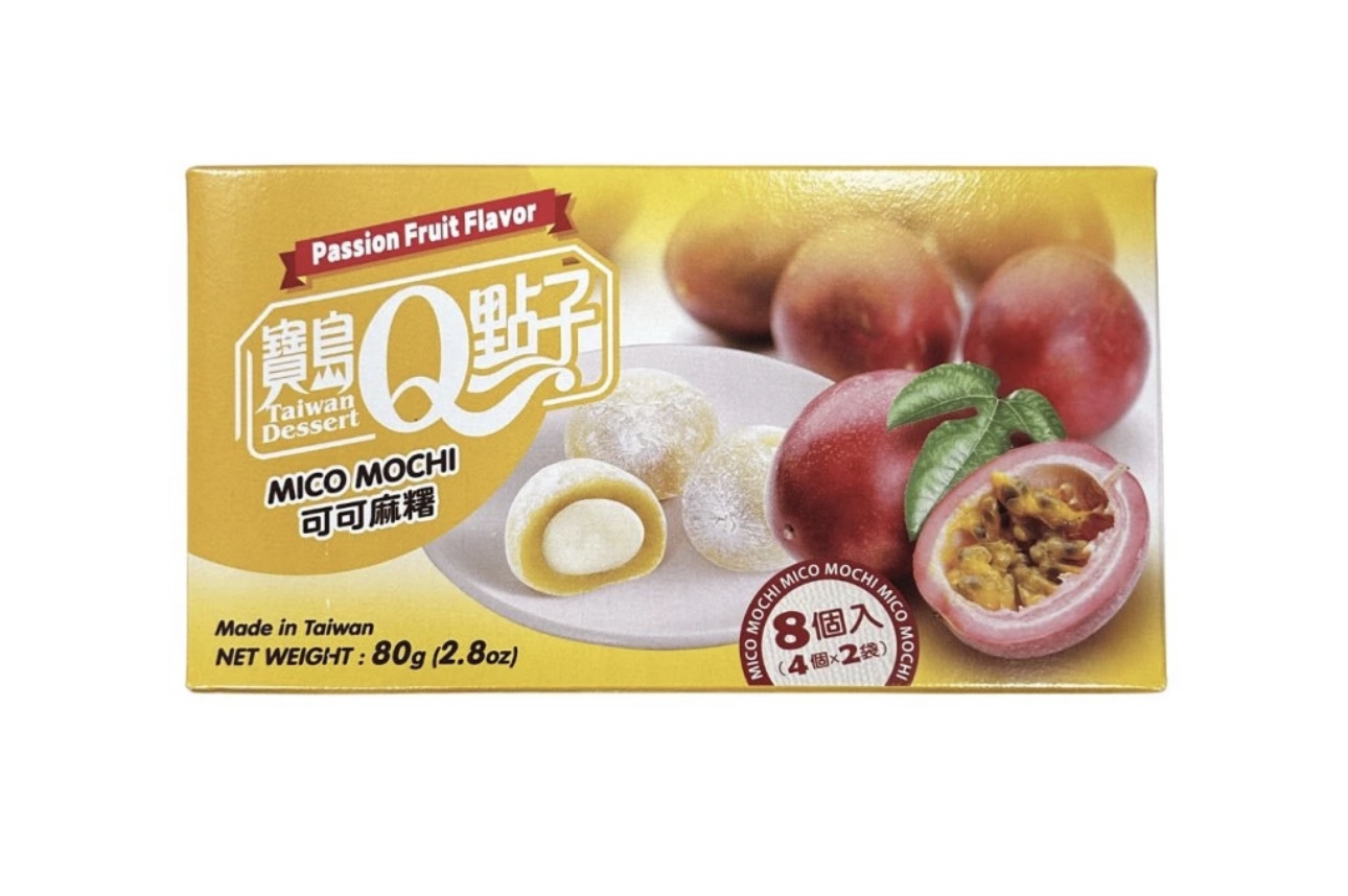 Q BRAND MOCHI RÝŽOVÉ KOLÁČKY KAKAO PASSION FRUIT 80G TWN