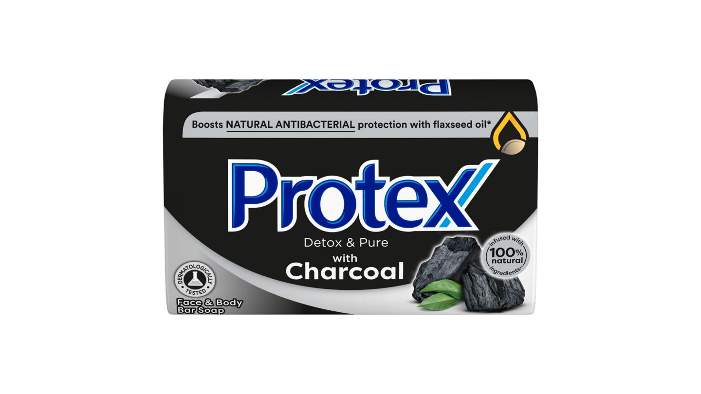 Protex Charcoal tuhé mýdlo s přirozenou antibakteriální ochranou 90g