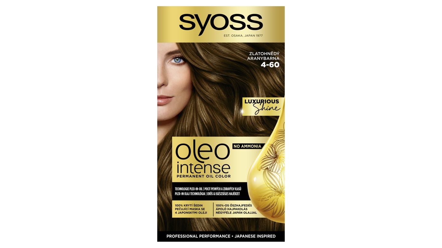 Syoss Oleo Intense Barva na vlasy zlatohnědý 4-60, 50ml