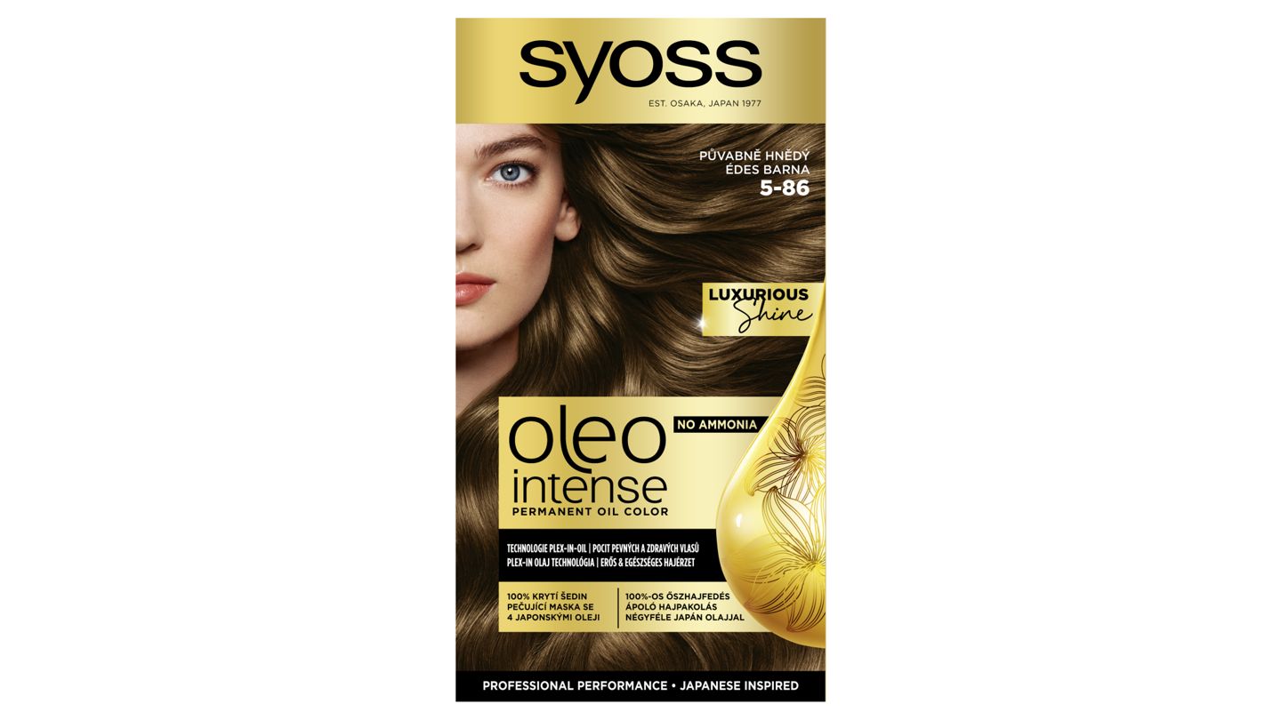 Syoss Oleo Intense Barva na vlasy půvabně hnědý 5-86, 50ml
