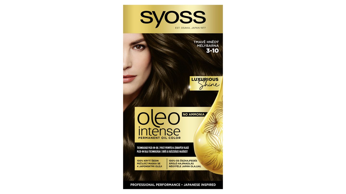 Syoss Oleo Intense Barva na vlasy tmavě hnědý 3-10, 50ml