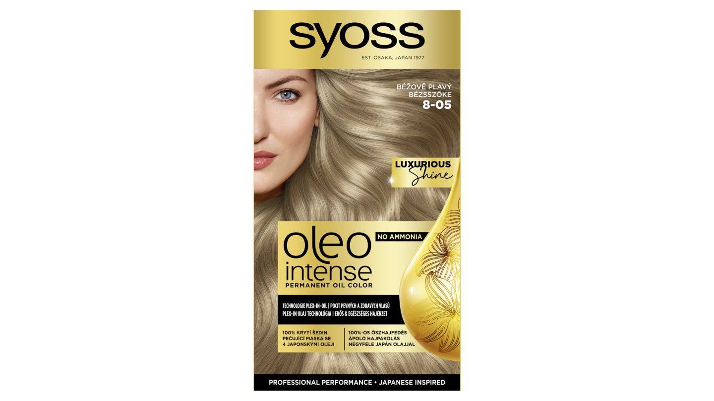 Syoss Oleo Intense Barva na vlasy béžově plavý 8-05, 50ml