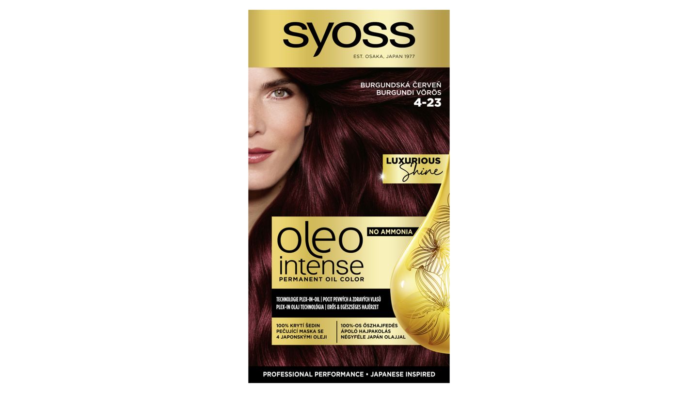 Syoss Oleo Intense Barva na vlasy burgundská červeň 4-23, 50ml