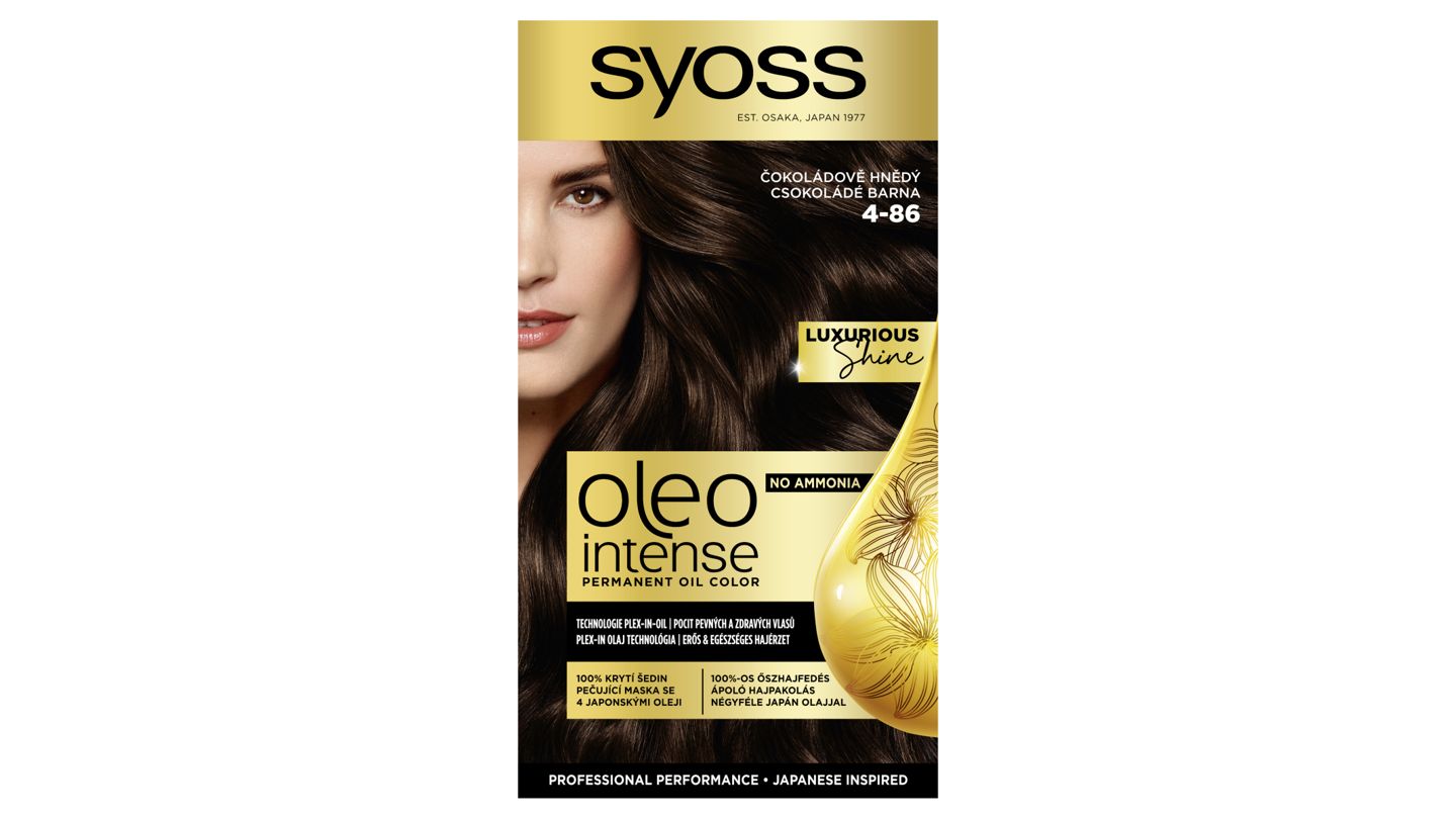 Syoss Oleo Intense Barva na vlasy čokoládově hnědý 4-86, 50ml