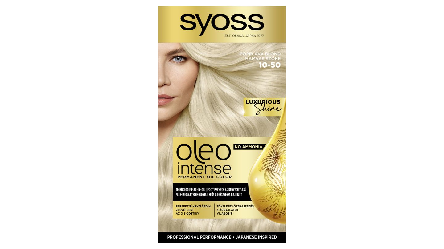 Syoss Oleo Intense Barva na vlasy popelavá blond 10-50, 50ml