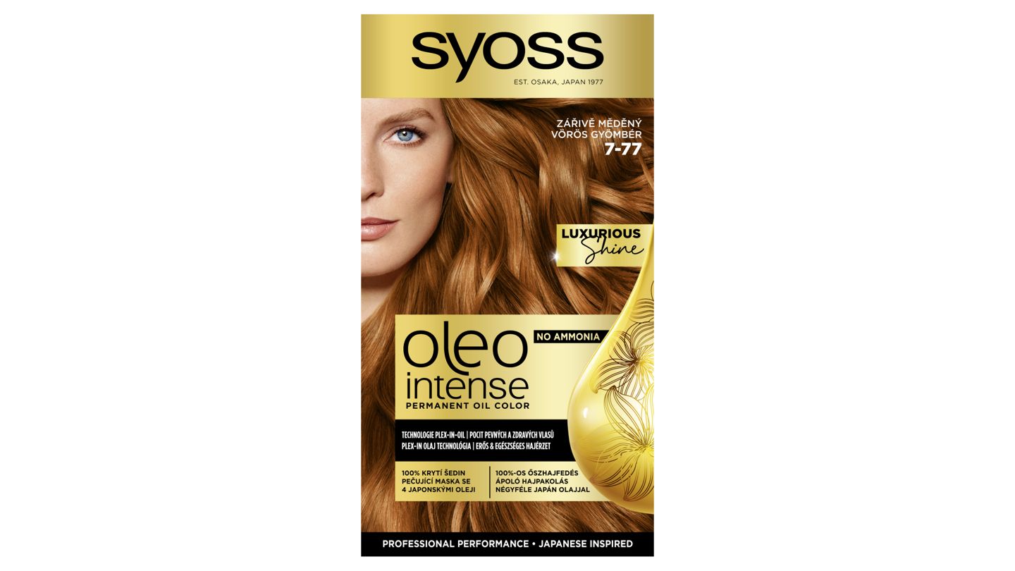Syoss Oleo Intense Barva na vlasy zářivě měděný 7-77, 50ml