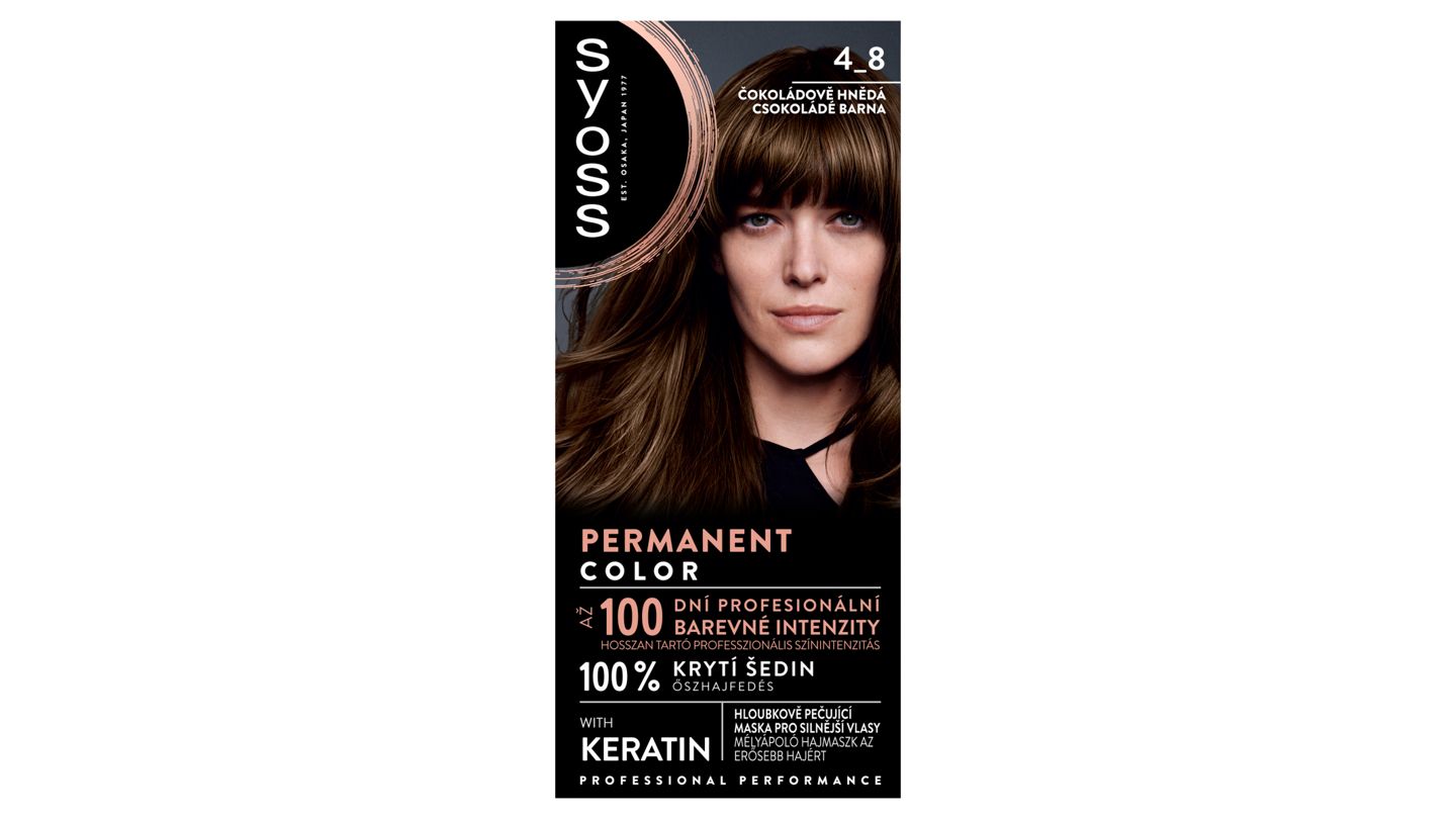 Syoss barva na vlasy Čokoládově Hnědý 4_8, 50ml