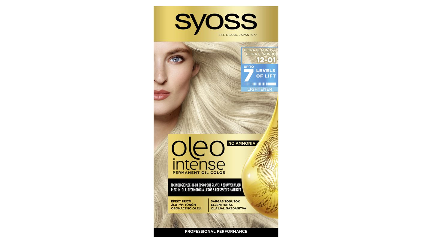 Syoss Oleo Intense Barva na vlasy ultra platinový 12-01, 50ml