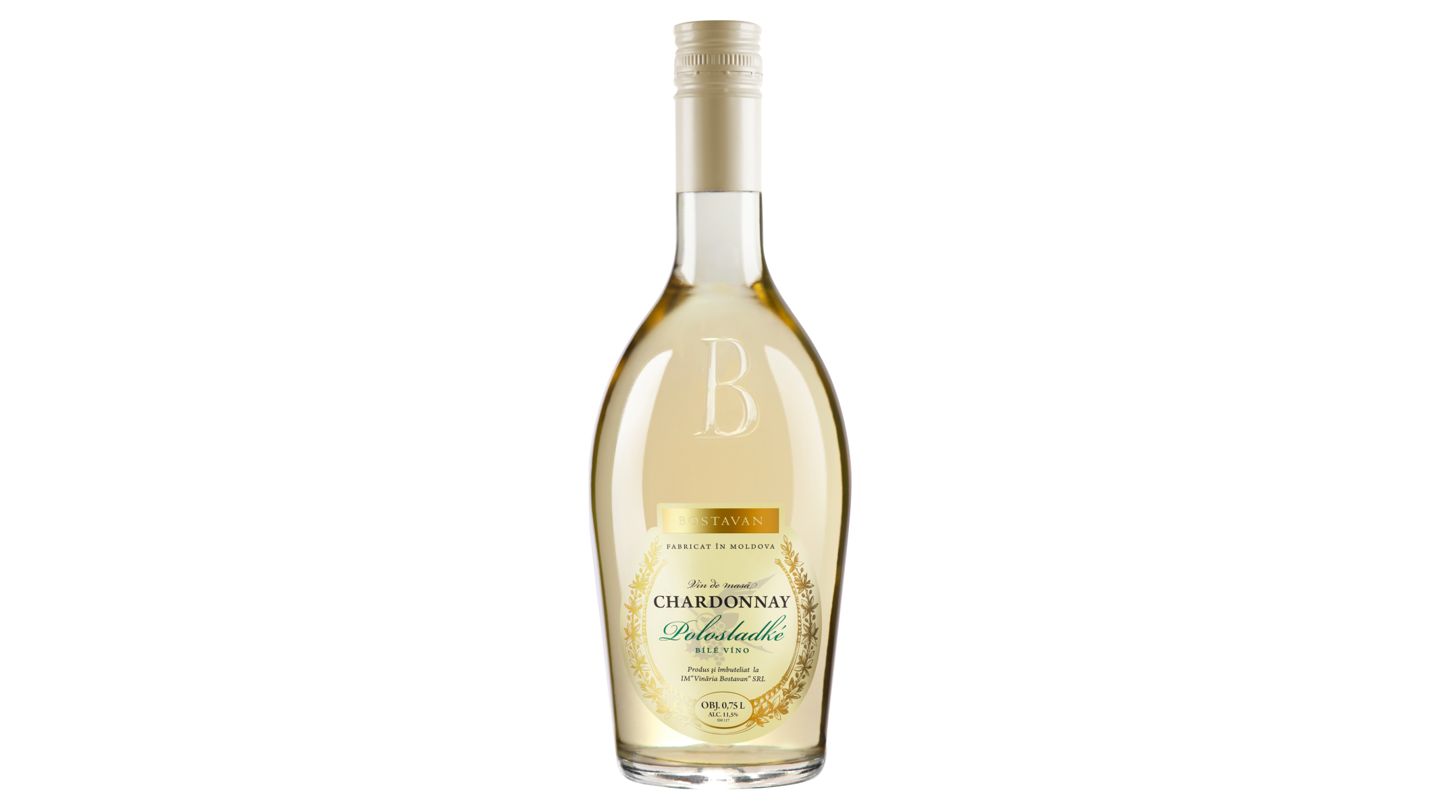 Bostavan Chardonnay bílé polosladké víno 750ml