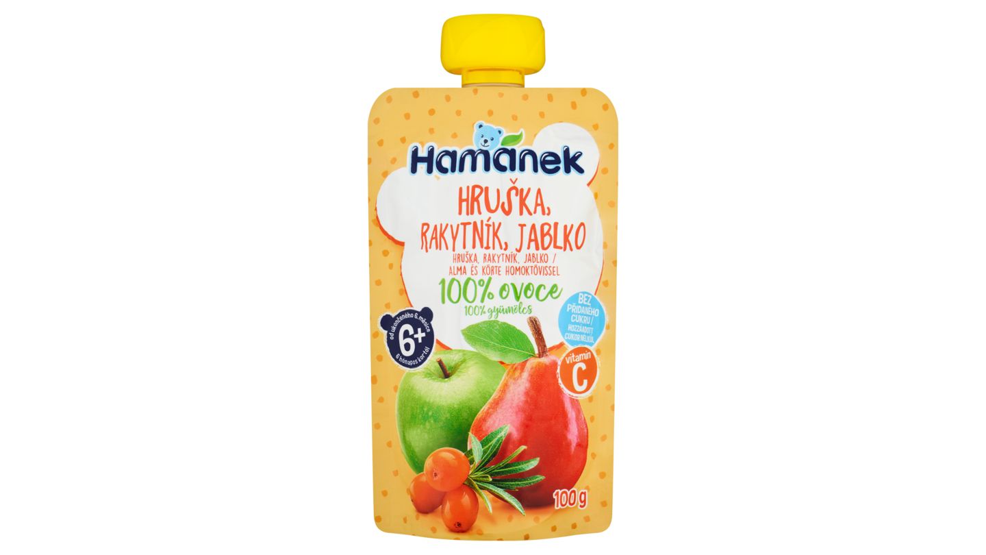 Hamánek Hruška, rakytník, jablko 100g