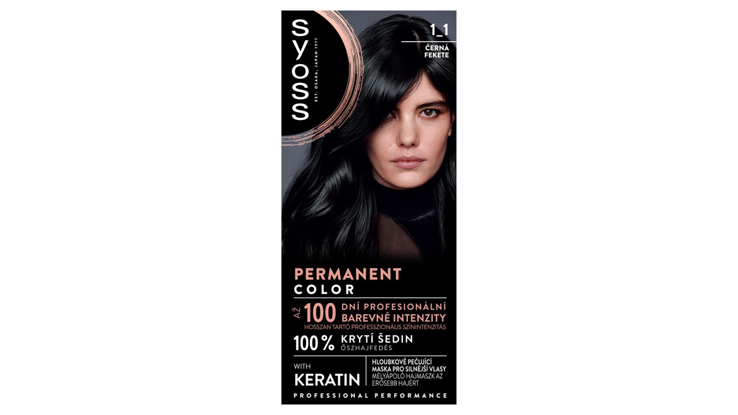 Syoss barva na vlasy Černý 1-1, 50ml