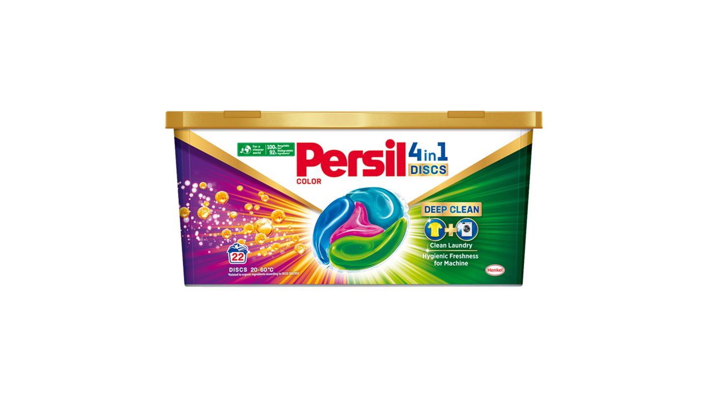 Persil Disc 4in1 Deep Clean Color předdávkovaný prací prostředek 22 praní 22 x 25g (550g)