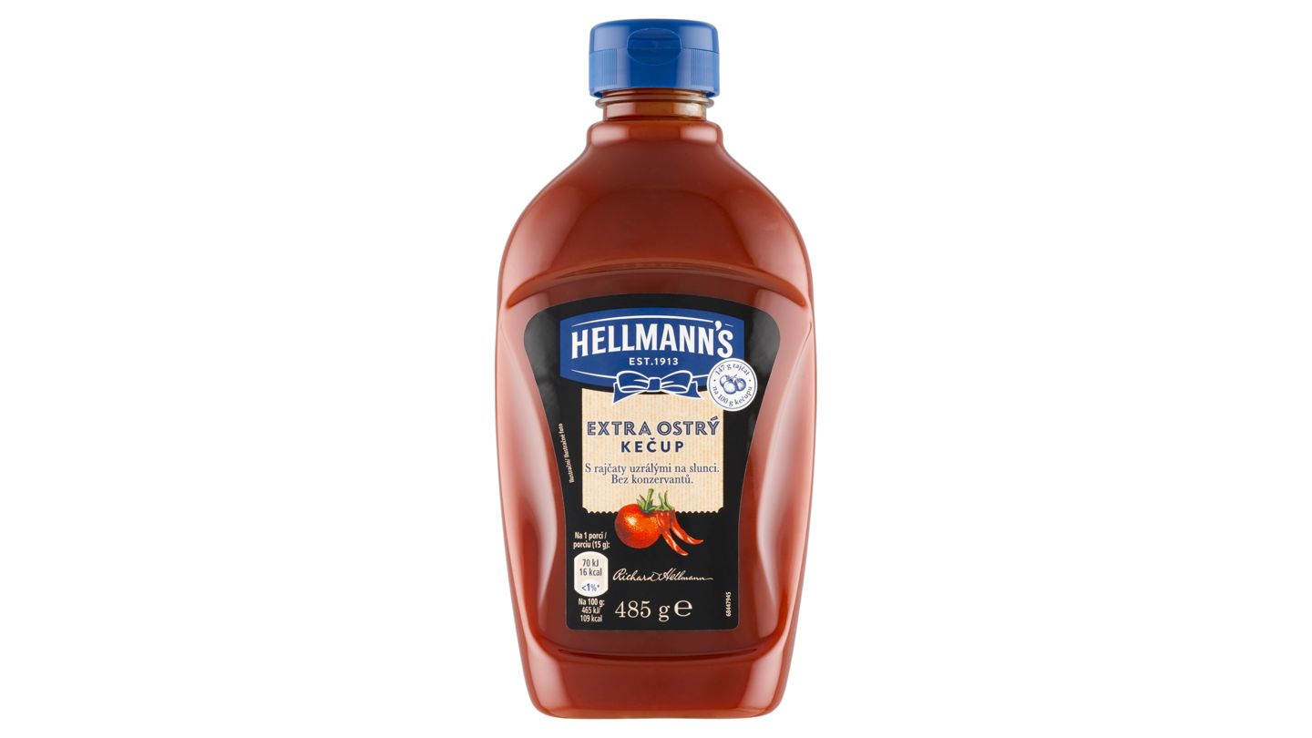 Hellmann's Kečup extra ostrý 485g